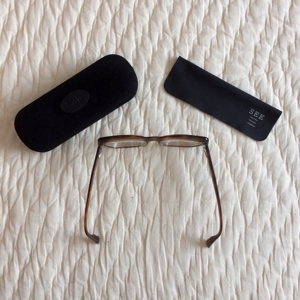 See Cat-Eye Full Rim Eyeglass Frame Made In France View 6